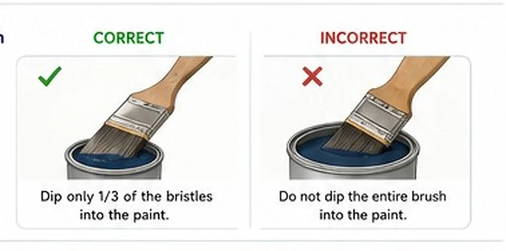 Correct way to load paint onto a brush